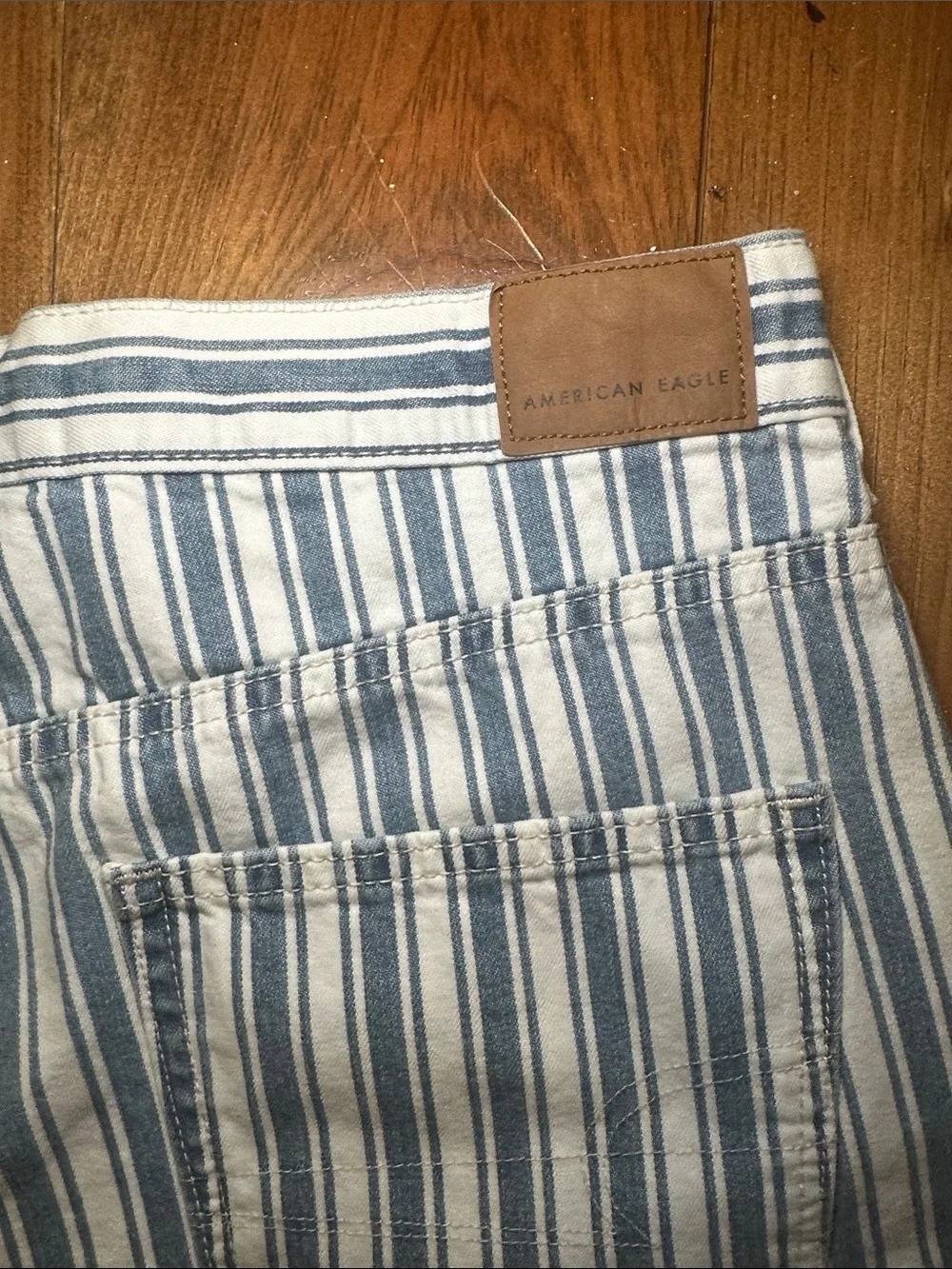 American Eagle Outfitters Striped Mom Short